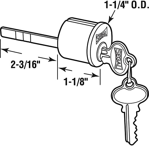 Prime-LineSegal SE 70003 Replacement Deadbolt Cylinder Single Pack