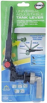 Danco 12046 Replacement Handle with_front AngleSideVertical Mount in Toilet Tank Lever
