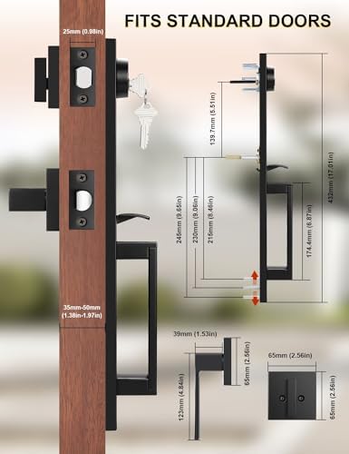 Front Door Lock Set Heavy Duty Entry Door Lock Set
