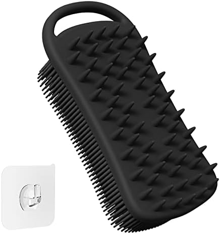Dual Purpose Silicone Scrubber for Kitchen Bathroom Cleaning