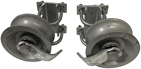 Sourdough Gate Hardware - Rear Pipe Track Wheels for Chain Link Sliding Gates