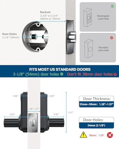 Secure Easy Keypad Door Lock with Anti-Peel Security