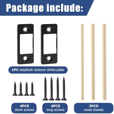 Stainless Steel 2-Pack Deadbolt Restaters
