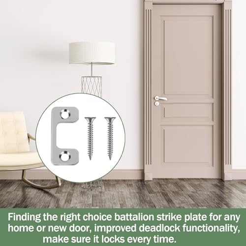 Adjustable Door Strike Plate for Exterior Doors