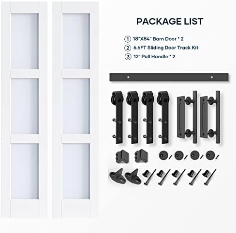 EaseLife 36in x 84in Double Sliding Door