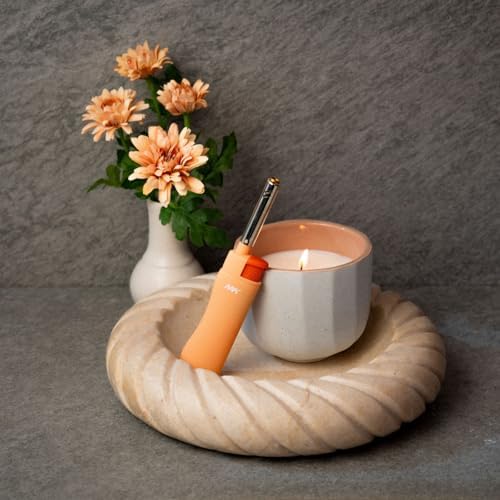 5-Piece Pastel-Color Candle Lighter Wind-Resistant Refillable for BBQ Camping