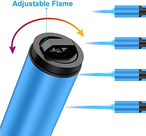 TopKay Adjustable Windproof Jet Flame Torches for Camping Outdoor Use 2-Pack