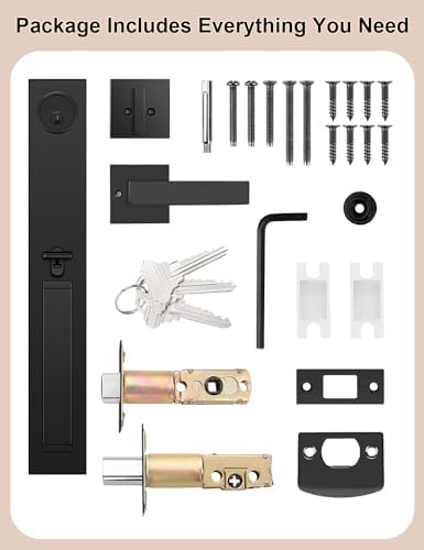 Front Door Lock Set Heavy Duty Entry Door Lock Set