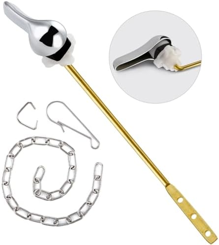Toilet Handle Replacement Kit Chrome frontal mount for most toilets