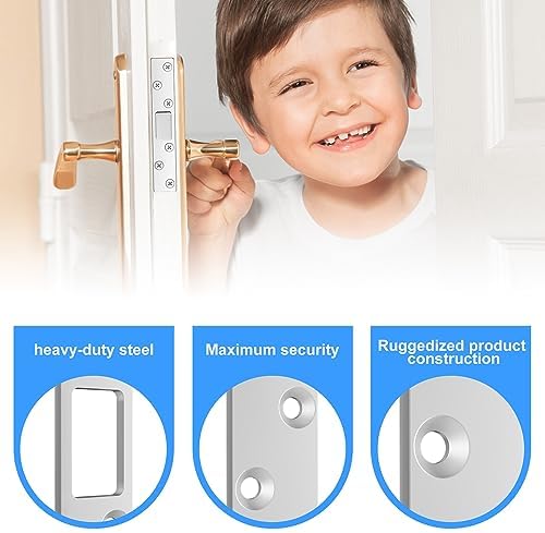 RO6G 72001 2 Set Satin Nickel Lock Strike Plate with Screws