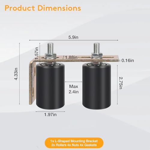 Neiteli Heavy Duty Sliding Gate Rollers Kit