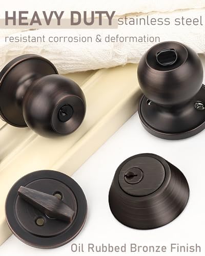 Secure and Style-Perfect Entry Door Knob Set