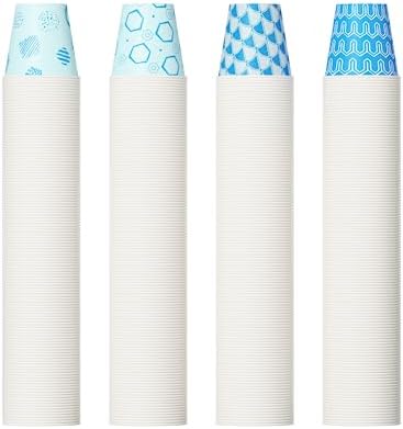 Perfect 3 oz Disposable Cups Blue Design 800-Pack for Parties Travel
