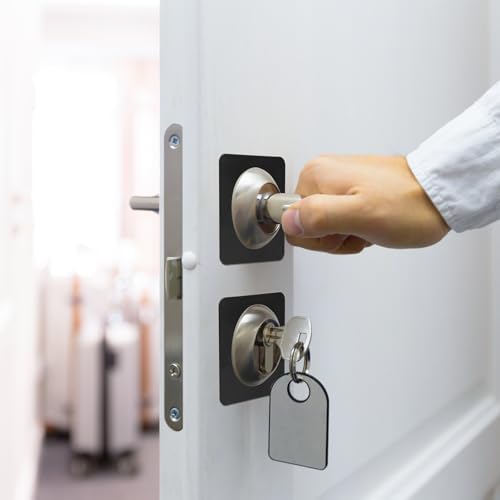 2-Piece Stainless Steel Door Knob Covers for Loose Door Locks