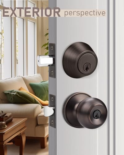 Secure and Style-Perfect Entry Door Knob Set