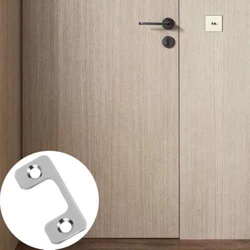 4 Pcs 1 x 2-14 Door Strike Plate with Screws