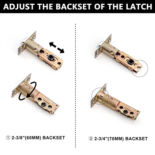 NeuType Front Door Handle Lock Set Satin Nickel