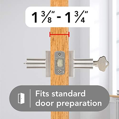 Baldwin Spyglass Reversible Door Lever with SmartKey and Microban