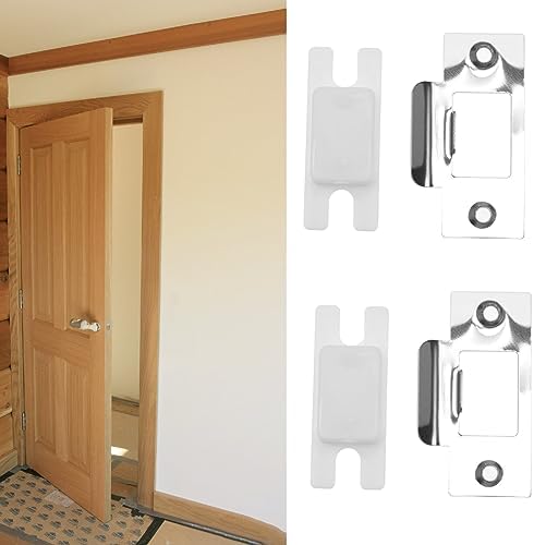 5-Set Door Strike Plate Kit with Dust Box Durable Security Kit for Doors