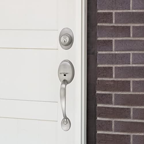 Design House 783514 Set with Scroll Interior Lever Deadbolt