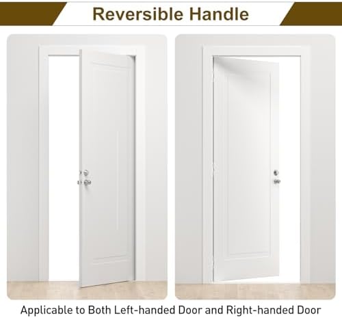 Secure Modern Entry Door Lock Set with Dual Safety