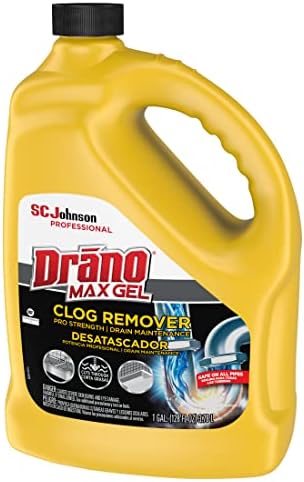 Drano Max Gel Clog Remover bleach scented 128 oz 4 pack