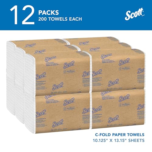 Scott Professional Essential C-Fold Paper Towels 2400 SheetsCase