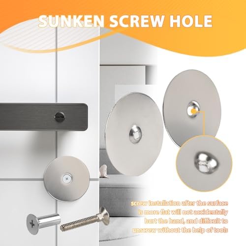 KOVOSCHDoor Hole Cover Plate Satin Nickel 2-58 Diameter