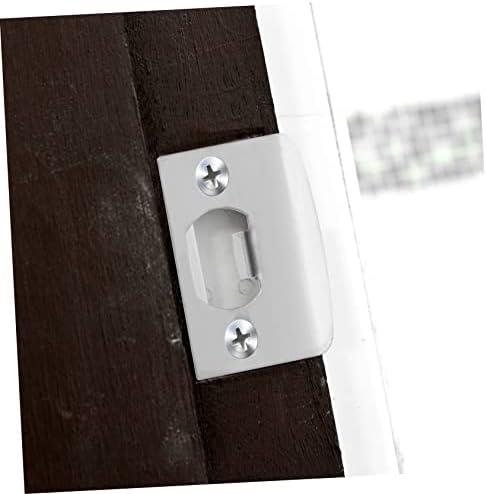 Sturdy Stainless Steel Door Strike Plate Kit with 12 Pieces for Home Garages
