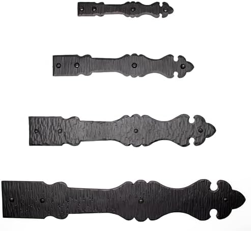 Handcrafted Black Faux Strap Hinges for Farmhouse Doors