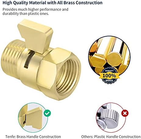 Tenfe Adjustable Shower Flow Controller for Handheld Showers Reliable Rust-Resistant G12 Fit Real-World Tested