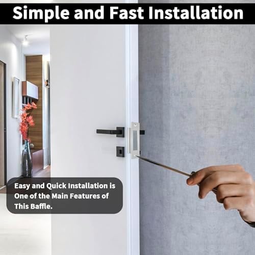 OXDFK 3 Pcs Universal Deadbolt Strike Plate Replacement