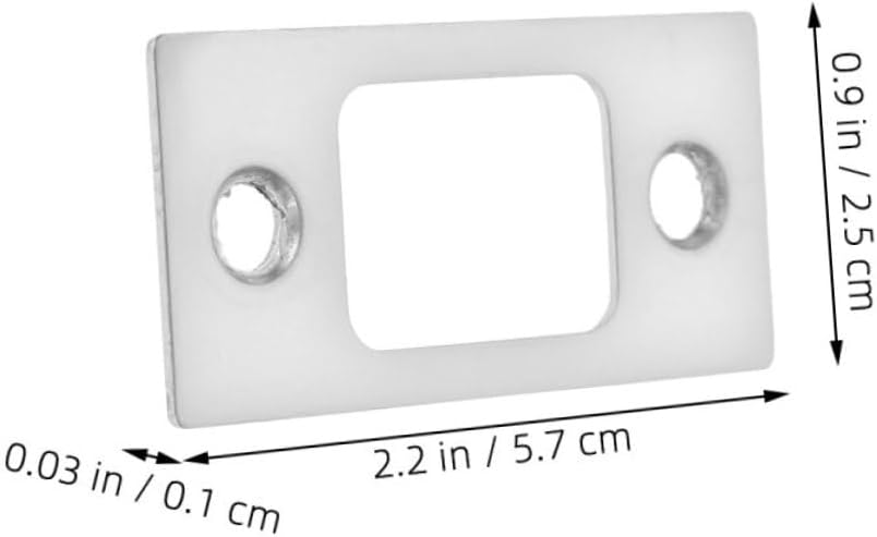 Durable Stainless Steel Deadbolt Strike Plates - Secure Door Latch Covers for Home Commercial Use