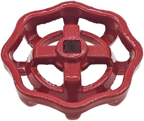 BOKWORE Cast Iron Outdoor Faucet Handle Red 7mm x 7mm replacement Durable and Easy to Use