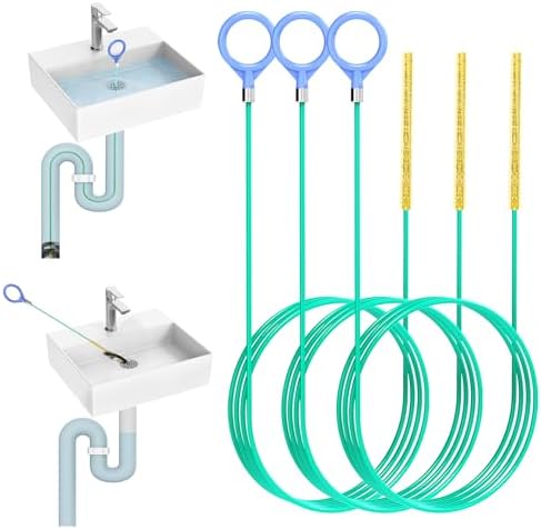 Unbreakable 50 Inch Sink Drain Snake Hair Remover