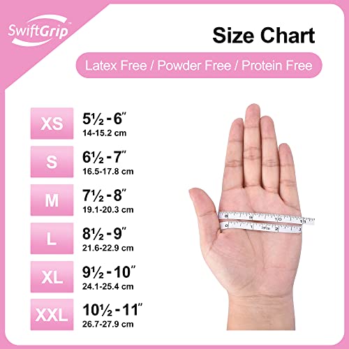 Elegant Pink Disposable Gloves for Cleaning Esthetician Use