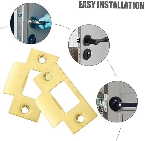 Get your door secure and firm 2-Piece Stainless Steel Strike Plate