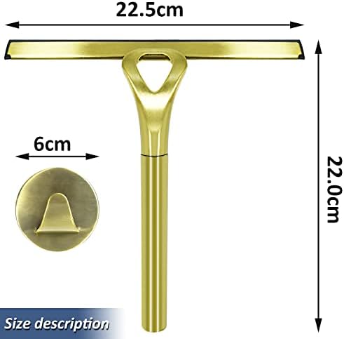Safe Durable Stainless Steel Showers Squeegee with 3M Technology for Glass Mirror Tile