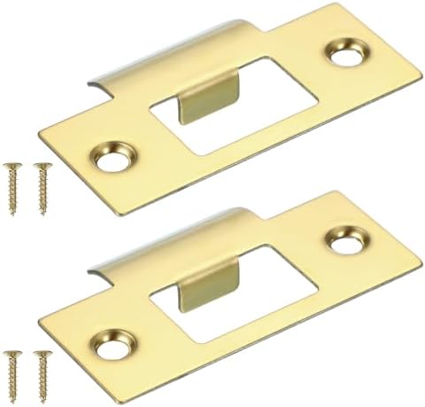 PATIKIL Gold Door Strike Plate 2-34 x 1-916 2Pcs