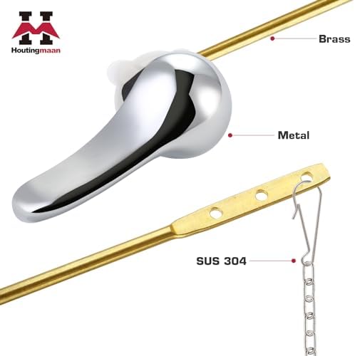 Toilet Handle Replacement Kit Chrome frontal mount for most toilets