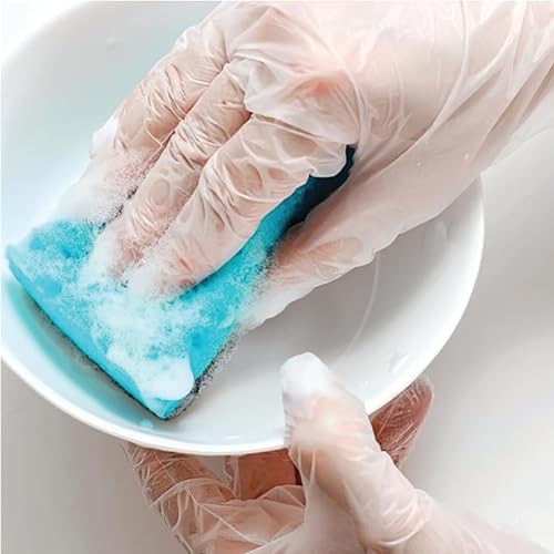 Industrial Grade Vinyl Gloves Large 100-Count Powder-Free Non-LaTeX Food Safe