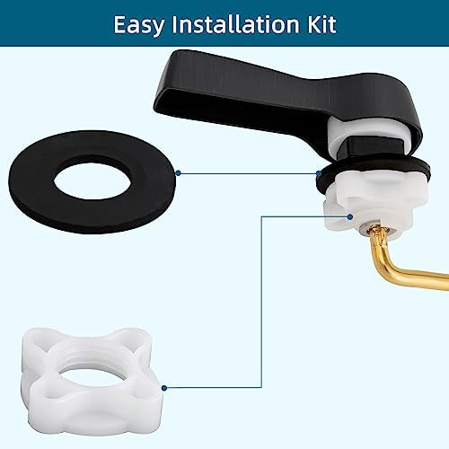 Hygie Rinse Side Mount Toilet Handle Kit - Universal Fit Oil Rubbed Bronze