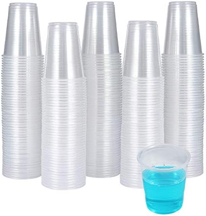 300-Pack 3 Oz Clear Plastic Cups