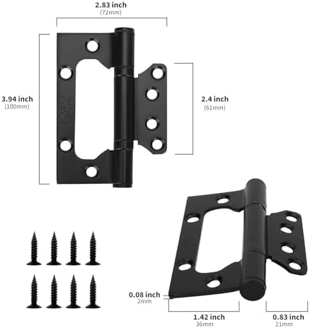 GoldenWarm Non-Mortise Hinges for interior doors