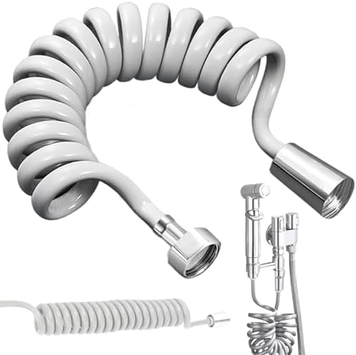 11811-inch Telescoping Shower Hose Extension for Home Use