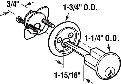 Premium Brass Cylinder Lock for Prime-Line Door Hardware
