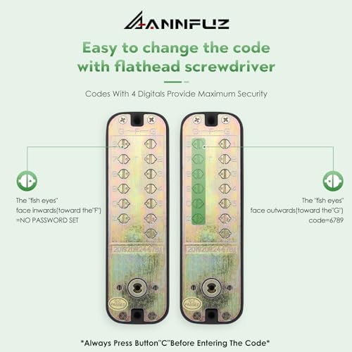 Mechanical Keyless Entry Door Lock with Keypad Front Door Lock for Warehouse with 10 Years Warranty