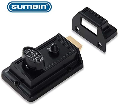 Black rim lock exclusive design Dogging function Front door security