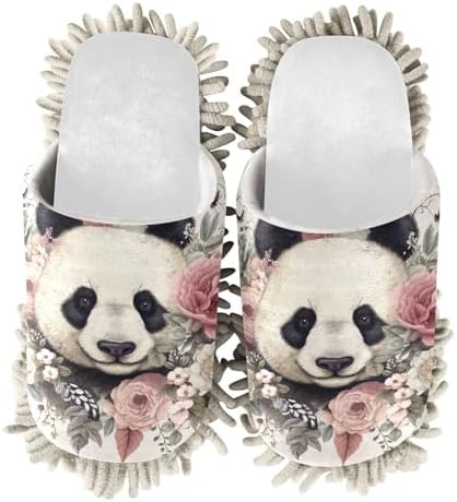 Running Bear Mop Slippers for a Spotless Home