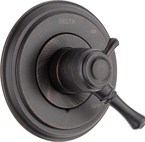 Delta Faucet Cassidy 17 Series Dual-Function Shower Handle Valve Trim Kit Venetian Bronze T17097-RB Valve Not Included